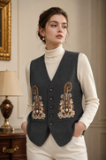 The Poise Embroidered Vest